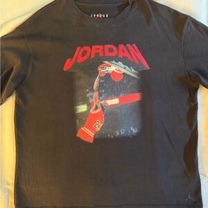 Jordan Black and Red Graphic Sweatshirt